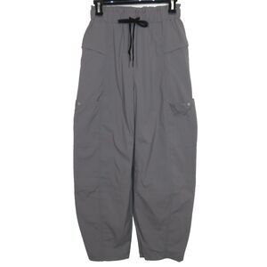 Halara Gray Lightweight Stretch Nylon Blend Pull On Cargo Pants Size XS
